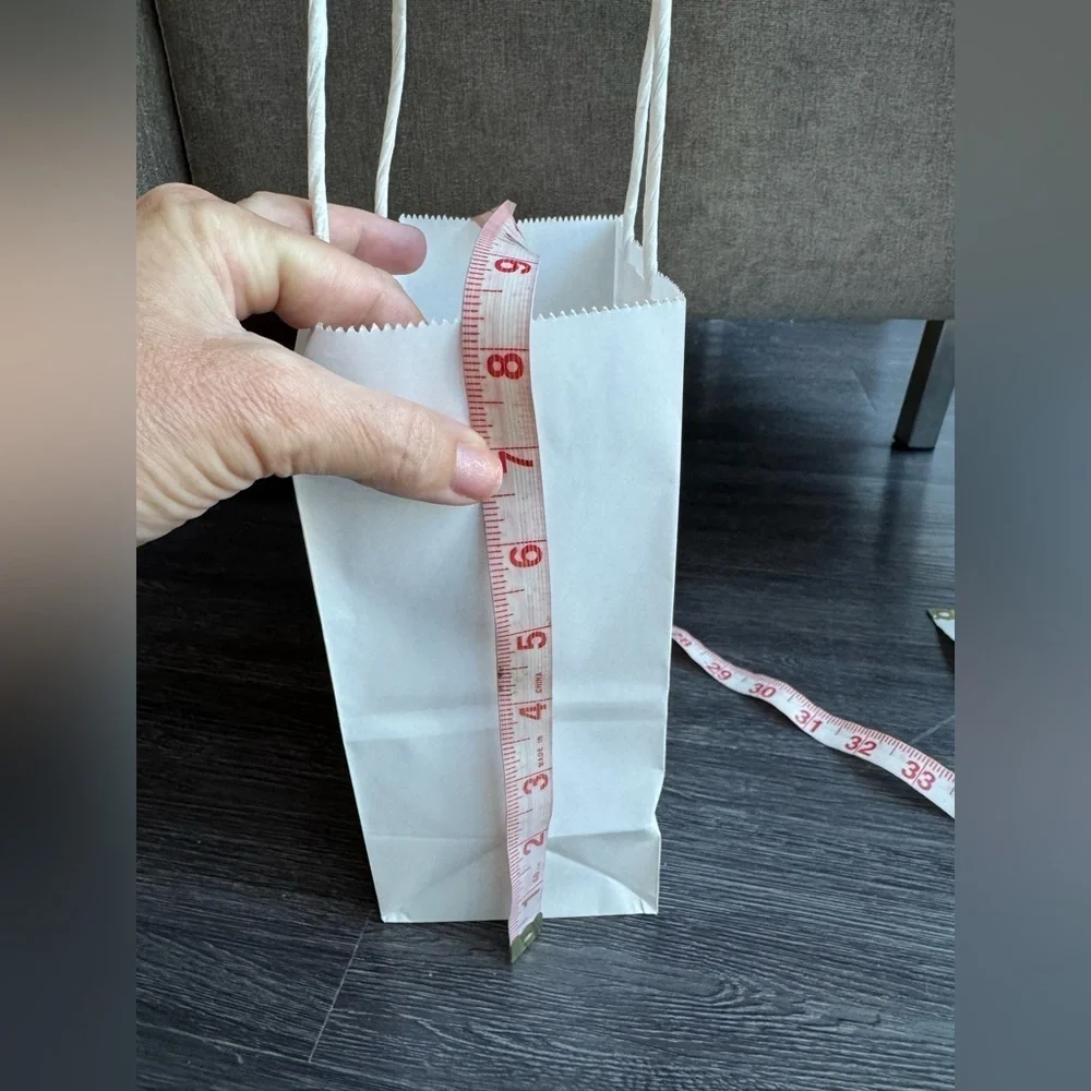 New White Gift Bags Paper Bags Set of 20 small